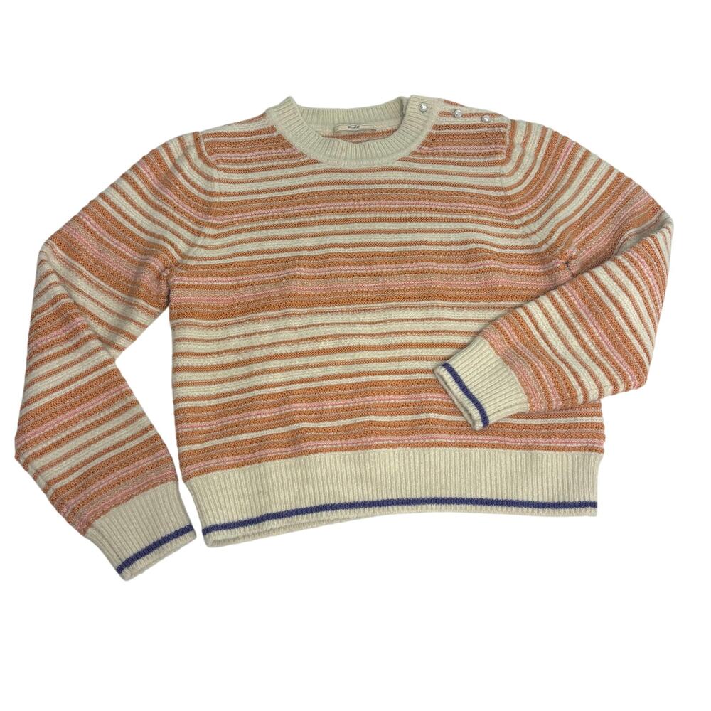 Sessun Nagaina Wool Stripe Crewneck Sweater M